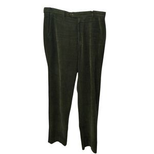 Vintage Vines Men's Corduroy Pants 38x32 Green Heavy Duty Thick